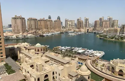 Apartment - 1 Bedroom - 2 Bathrooms for rent in West Porto Drive - Porto Arabia - The Pearl Island - Doha