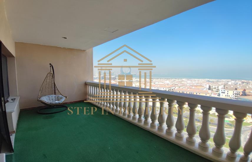 Apartment for Rent in East Porto Drive Sea View Spacious 3 BR + Maid