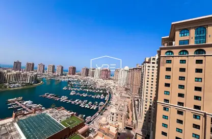 شقة - غرفة نوم - 2 حمامات للايجار في برج بورتو ارابيا 2 - بورتو أرابيا - جزيرة اللؤلؤة - الدوحة