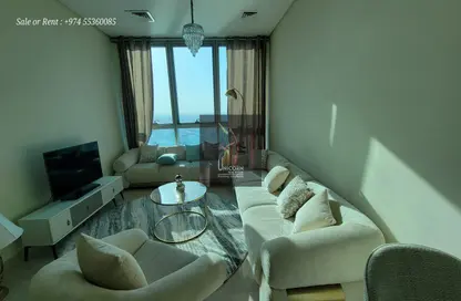 Apartment - 1 Bedroom - 2 Bathrooms for rent in Zig Zag Tower B - Zig Zag Towers - West Bay - Doha