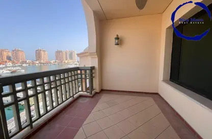 تاون هاوس - غرفة نوم - 2 حمامات للايجار في طريق بورتو الشرقي - بورتو أرابيا - جزيرة اللؤلؤة - الدوحة