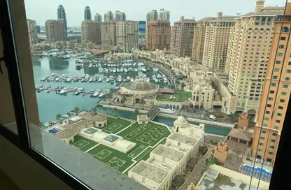 Apartment - 1 Bedroom - 2 Bathrooms for rent in West Porto Drive - Porto Arabia - The Pearl Island - Doha Apartment - 1 Bedroom - 2 Bathrooms for rent in West Porto Drive - Porto Arabia - The Pearl Island - Doha