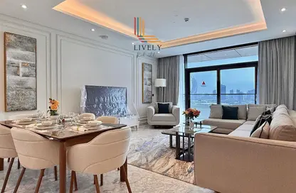 Apartment - 2 Bedrooms - 3 Bathrooms for rent in Lusail Marina Heights - Marina District - Lusail