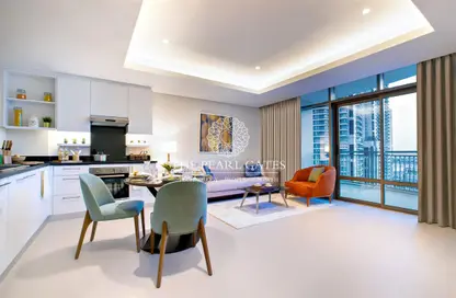 Apartment - 1 Bedroom - 2 Bathrooms for rent in Abraj Bay - Abraj Quartiers - The Pearl Island - Doha