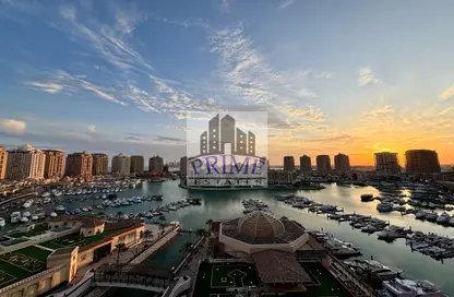 Water View image for: Apartment - 3 Bedrooms - 4 Bathrooms for rent in Porto Arabia - The Pearl Island - Doha, Image 1