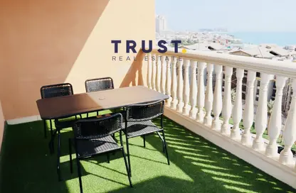 Apartment - 1 Bedroom - 2 Bathrooms for rent in West Porto Drive - Porto Arabia - The Pearl Island - Doha