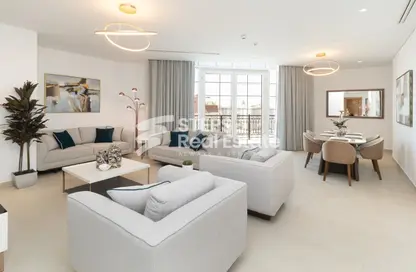 Apartment - 3 Bedrooms - 5 Bathrooms for rent in Viva East - Viva Bahriyah - The Pearl Island - Doha