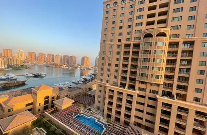 شقة - غرفة نوم - 2 حمامات للايجار في طريق بورتو الشرقي - بورتو أرابيا - جزيرة اللؤلؤة - الدوحة