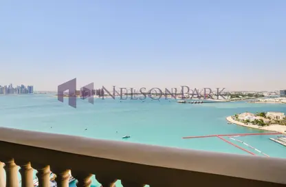 شقة - 3 غرف نوم - 5 حمامات للايجار في طريق بورتو الغربي - بورتو أرابيا - جزيرة اللؤلؤة - الدوحة