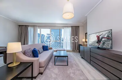 Living Room image for: Apartment - 1 Bedroom - 2 Bathrooms for sale in Centara West Bay Residences  and  Suites Doha - Diplomatic Street - West Bay - Doha, Image 1