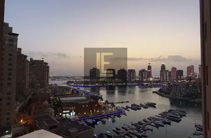 Apartment - 1 Bedroom - 2 Bathrooms for rent in East Porto Drive - Porto Arabia - The Pearl Island - Doha