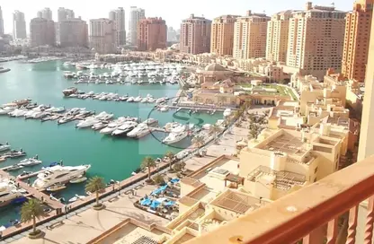 Water View image for: Apartment - 2 Bedrooms - 3 Bathrooms for sale in Tower 21 - Porto Arabia - The Pearl Island - Doha, Image 1