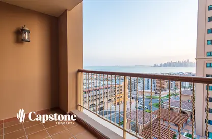 Apartment - 1 Bedroom - 2 Bathrooms for rent in East Porto Drive - Porto Arabia - The Pearl Island - Doha