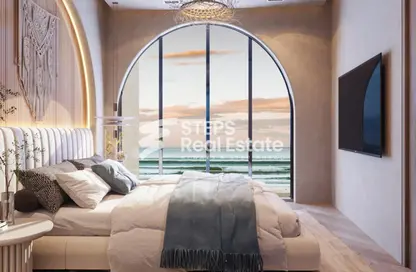 Room / Bedroom image for: Apartment - 1 Bedroom - 2 Bathrooms for sale in Lusail City - Lusail, Image 1