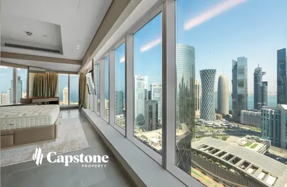 شقة - 2 غرف نوم - 3 حمامات للايجار في برج وست باي - الخليج الجنوبي - الخليج الغربي - الدوحة