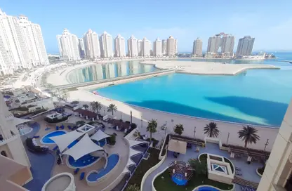 شقة - 2 غرف نوم - 2 حمامات للايجار في إمبيريال دايموند - فيفا بحرية - جزيرة اللؤلؤة - الدوحة
