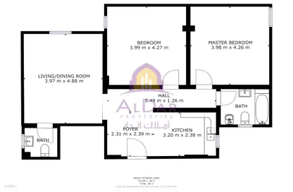 Apartment - 2 Bedrooms - 2 Bathrooms for rent in Muntazah 37 - Al Muntazah - Doha