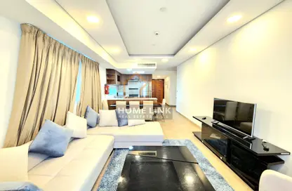 Living / Dining Room image for: Apartment - 2 Bedrooms - 3 Bathrooms for sale in Al Erkyah City - Lusail, Image 1