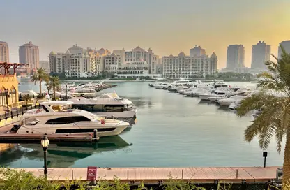 Apartment - 4 Bedrooms - 6 Bathrooms for rent in Porto Arabia Townhouses - Porto Arabia - The Pearl Island - Doha