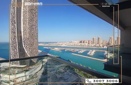 شقة - غرفة نوم - 2 حمامات للايجار في لوسيل ريسيدينس - منطقة المارينا - الوسيل