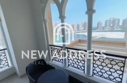 Apartment - 2 Bedrooms - 3 Bathrooms for rent in Viva West - Viva Bahriyah - The Pearl Island - Doha
