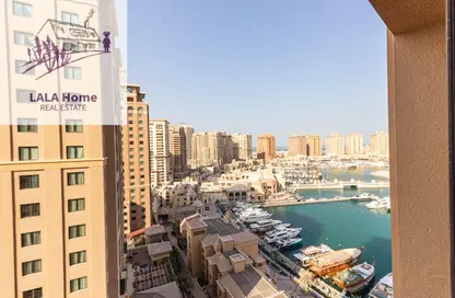 Apartment - 1 Bedroom - 2 Bathrooms for rent in West Porto Drive - Porto Arabia - The Pearl Island - Doha