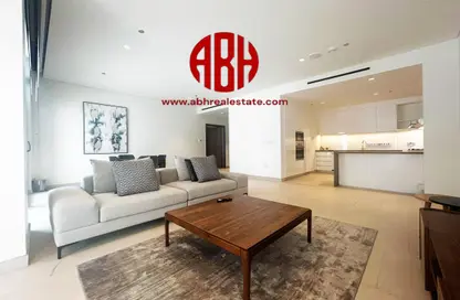 Living Room image for: Apartment - 1 Bedroom - 2 Bathrooms for rent in Al Khail 1 - Al Khail - Msheireb Downtown Doha - Doha, Image 1