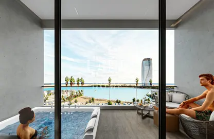 Balcony image for: Hotel Apartments - 2 Bathrooms for sale in Qetaifan Islands - Lusail, Image 1