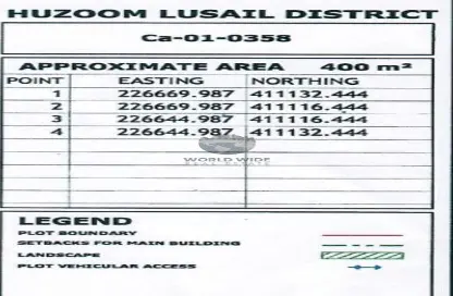 Land - Studio for sale in Al Asmakh Lusail 2 - Fox Hills - Lusail
