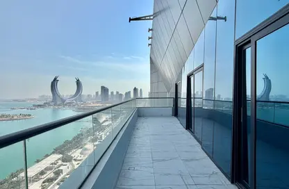 شقة - 2 غرف نوم - 4 حمامات للايجار في مرتفعات مارينا لوسيل - منطقة المارينا - الوسيل