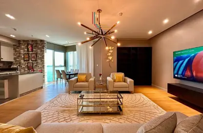 Apartment - 1 Bedroom - 2 Bathrooms for rent in Seef Lusail Tower 1 - Seef Lusail - Lusail City - Lusail