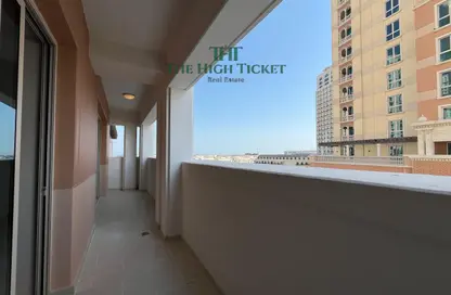 شقة - غرفة نوم - 2 حمامات للايجار في فيفا غرب - فيفا بحرية - جزيرة اللؤلؤة - الدوحة