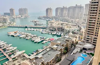 شقة - 2 غرف نوم - 3 حمامات للبيع في طريق بورتو الغربي - بورتو أرابيا - جزيرة اللؤلؤة - الدوحة