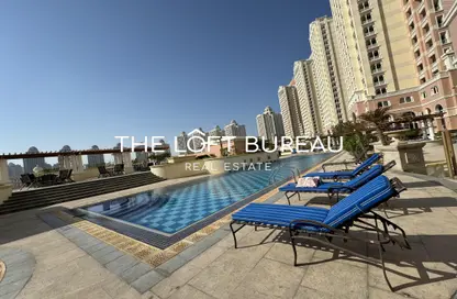 Apartment - Studio - 1 Bathroom for rent in Viva West - Viva Bahriyah - The Pearl Island - Doha