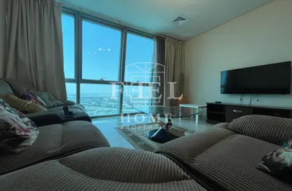 صورة لـ غرفة المعيشة شقة - 2 غرف نوم - 3 حمامات للبيع في برج زجزاج  ا - أبراج زجزاج - الخليج الغربي - الدوحة ، صورة رقم 1