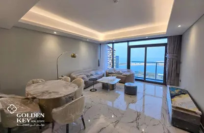 شقة - غرفة نوم - 2 حمامات للايجار في برج مارينا 23 - منطقة المارينا - الوسيل