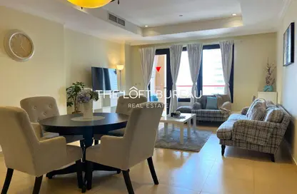 Apartment - 1 Bedroom - 2 Bathrooms for rent in Tower 5 - Porto Arabia - The Pearl Island - Doha