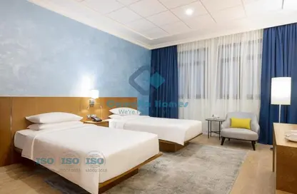 Room / Bedroom image for: Hotel Apartments - 2 Bedrooms - 2 Bathrooms for rent in Fereej Bin Mahmoud North - Fereej Bin Mahmoud - Doha, Image 1