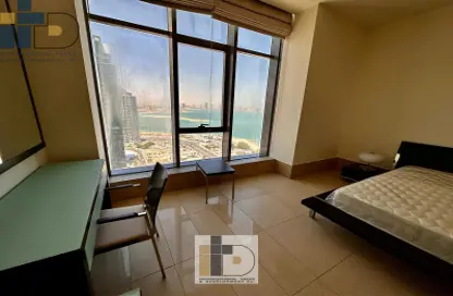 شقة - غرفة نوم - 2 حمامات للايجار في برج الريزيدانس - شارع الدبلوماسي - الخليج الغربي - الدوحة