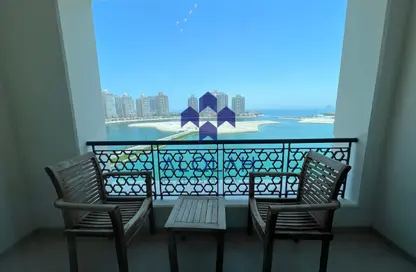 Apartment - 1 Bedroom - 2 Bathrooms for rent in Viva West - Viva Bahriyah - The Pearl Island - Doha