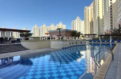 Apartment - Studio - 1 Bathroom for rent in Viva West - Viva Bahriyah - The Pearl Island - Doha