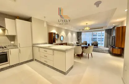 Apartment - 1 Bedroom - 1 Bathroom for rent in Lusail Marina Heights - Marina District - Lusail