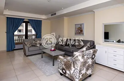 Apartment - 1 Bedroom - 2 Bathrooms for rent in West Porto Drive - Porto Arabia - The Pearl Island - Doha