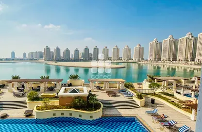شقة - 2 غرف نوم - 4 حمامات للايجار في فيفا بحرية شرق - فيفا بحرية - جزيرة اللؤلؤة - الدوحة