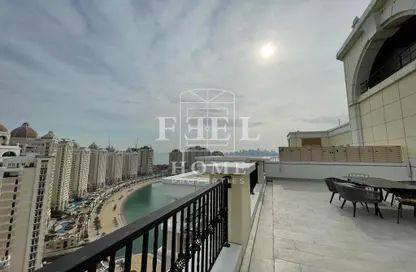 Balcony image for: Duplex - 2 Bedrooms - 4 Bathrooms for rent in Imperial Diamond - Viva Bahriyah - The Pearl Island - Doha, Image 1