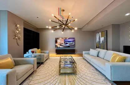 Apartment - 1 Bedroom - 2 Bathrooms for rent in Seef Lusail Tower 1 - Seef Lusail - Lusail City - Lusail