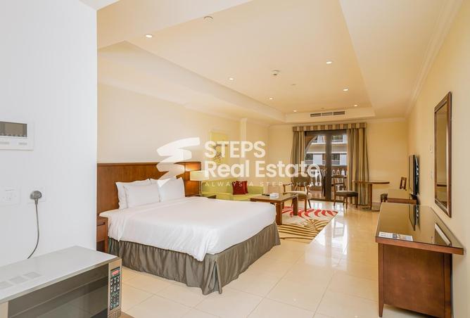 Apartment - Studio - 1 Bathroom for rent in West Porto Drive - Porto Arabia - The Pearl Island - Doha