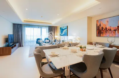Apartment - 3 Bedrooms - 4 Bathrooms for rent in Abraj Bay - Abraj Quartiers - The Pearl Island - Doha