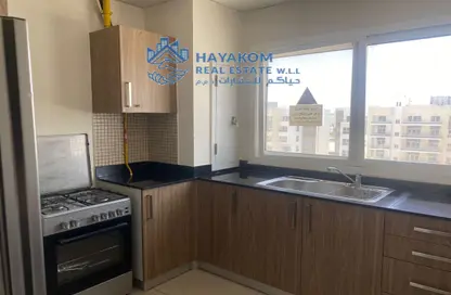 Kitchen image for: Apartment - 2 Bedrooms - 2 Bathrooms for rent in Dara - Fox Hills - Lusail, Image 1