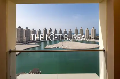 شقة - غرفة نوم - 2 حمامات للايجار في ابراج المتحدة - فيفا بحرية - جزيرة اللؤلؤة - الدوحة